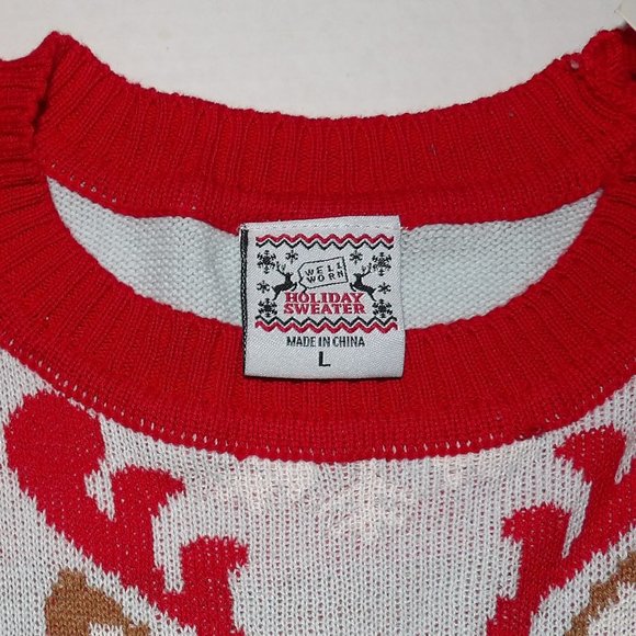 Christmas Sweater By Well Warm Women's Size ( L ) NWT - Picture 2 of 7